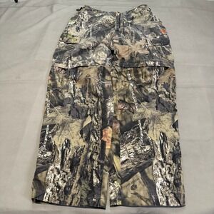 Game Winner Mossy Oak Camo Convertible Cargo Pant Men XL Realtree Nylon Y2K-6444